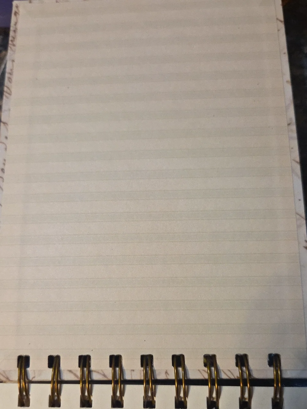 20 Page Spiral Notepad with Blue, Purple & Yellow Tulle Accents